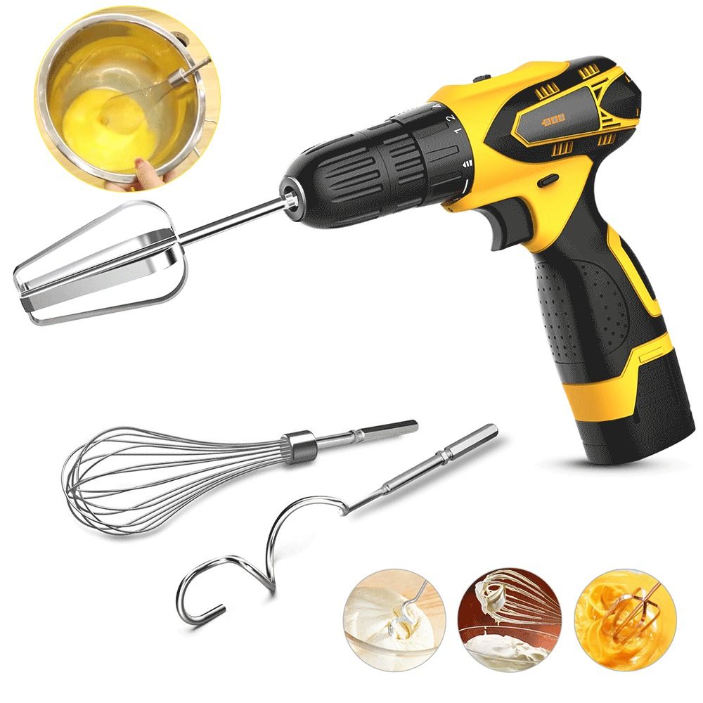 Hand Mixer Electric - Batedor de Ovos em Aço Inoxidável,