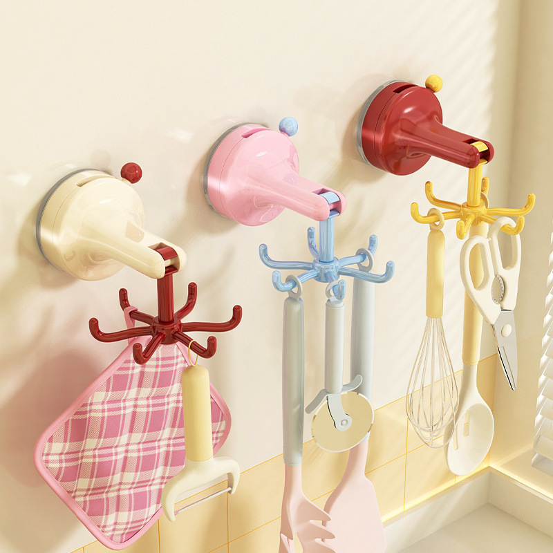 Kitchen Appliances Storage - Gancho de Cozinha Giratório com Ventosa,