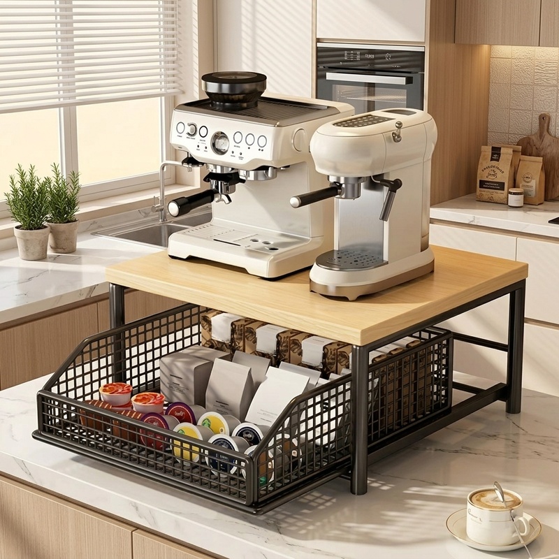 Prateleira Moderna para Micro- - Kitchen Appliances Storage avaliação e preço